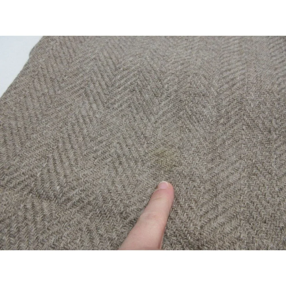 The‎ Purists German luxury superfine pure lambswool woven fringed throw blanket